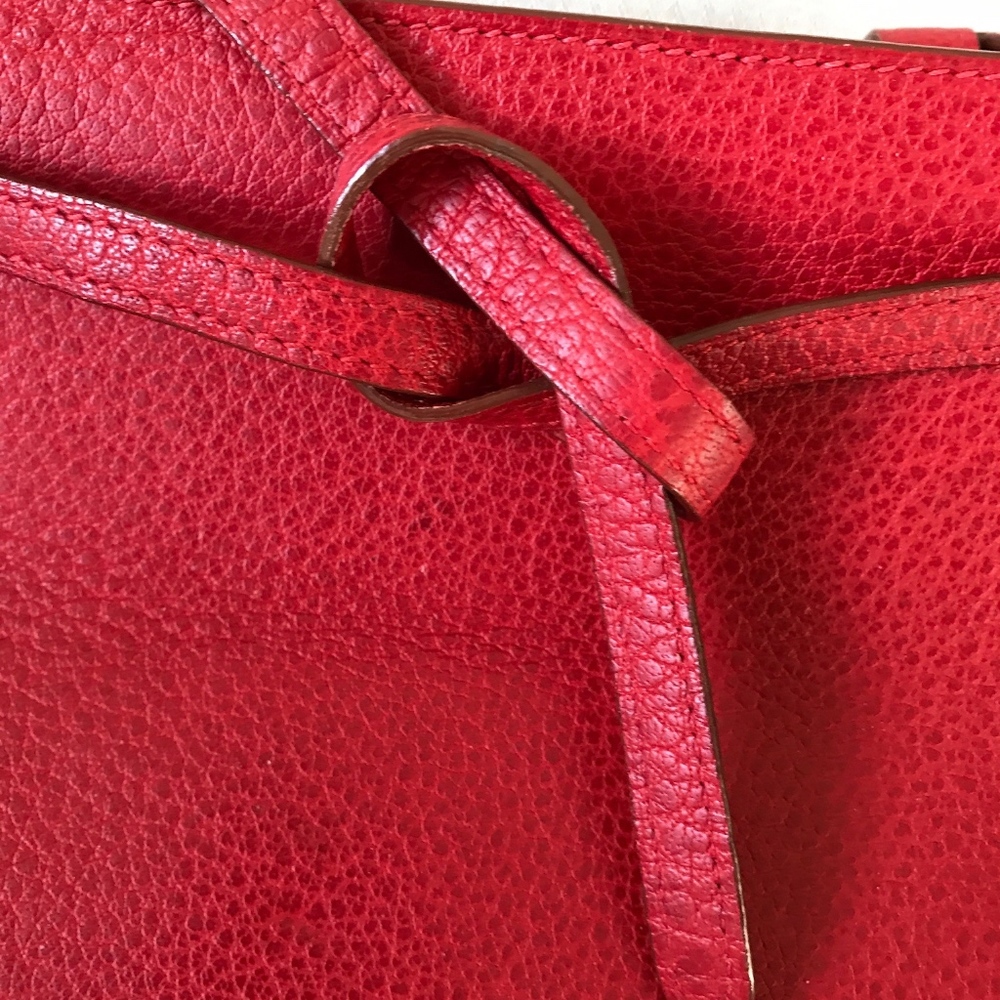 Hermes Authentic Open Tote Red Leather - Picture 5 of 8